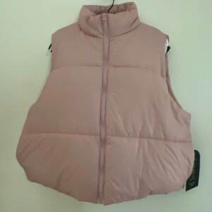 Pink Puffer Vest Large,NWT.By Angel Cult.